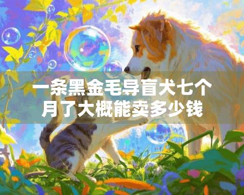 一条黑金毛导盲犬七个月了大概能卖多少钱