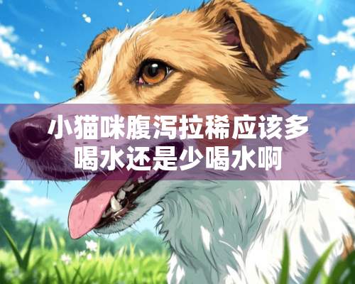 小猫咪腹泻拉稀应该多喝水还是少喝水啊