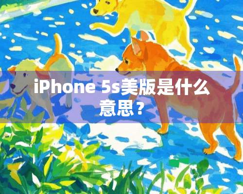 iPhone 5s美版是什么意思？