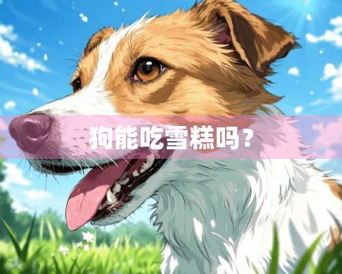 狗能吃雪糕吗？