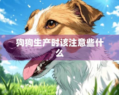 狗狗生产时该注意些什么