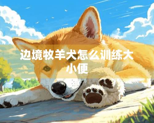 边境牧羊犬怎么训练大小便