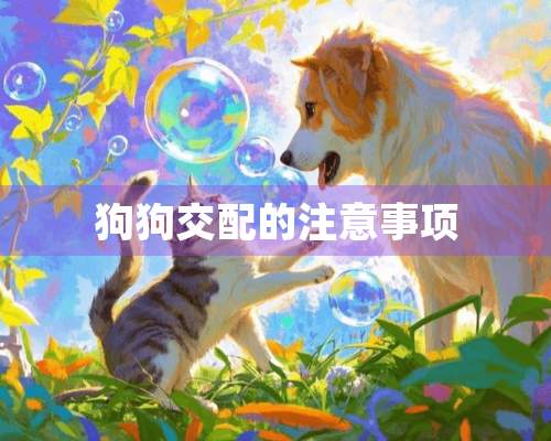 狗狗交配的注意事项