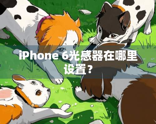 iPhone 6光感器在哪里设置？