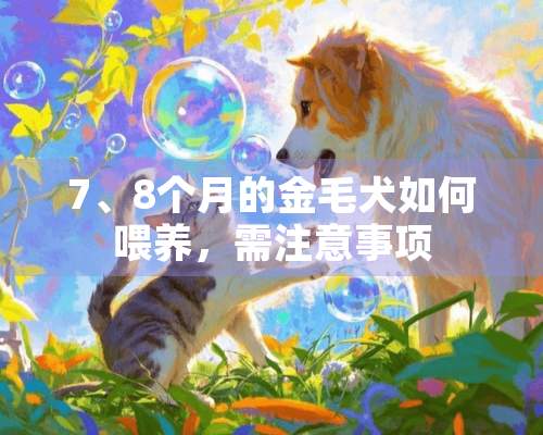 7、8个月的金毛犬如何喂养，需注意事项