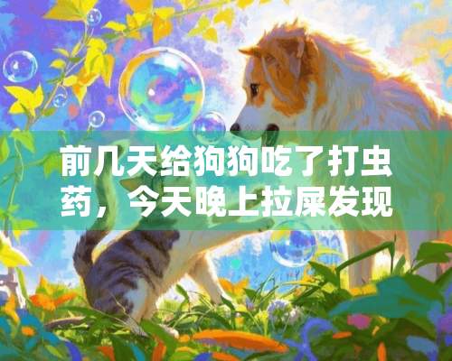 前几天给狗狗吃了打虫药，今天晚上拉屎发现狗狗拉出了白色很长的虫子，这是什么虫？