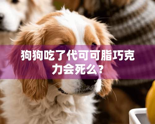 狗狗吃了代可可脂巧克力会死么？