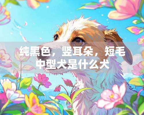 纯黑色，竖耳朵，短毛中型犬是什么犬