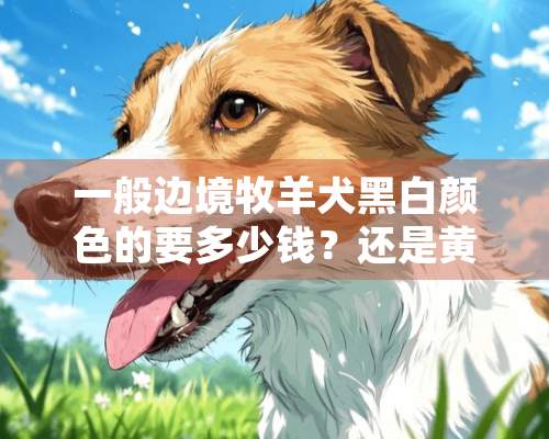 一般边境牧羊犬黑白颜色的要多少钱？还是黄白的贵，谢谢