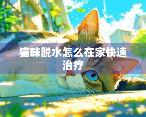 猫咪脱水怎么在家快速治疗