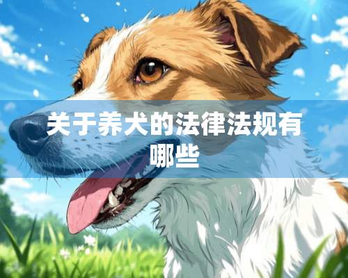 关于养犬的法律法规有哪些