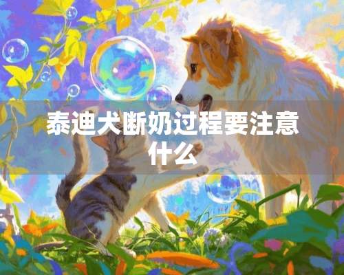 泰迪犬断奶过程要注意什么