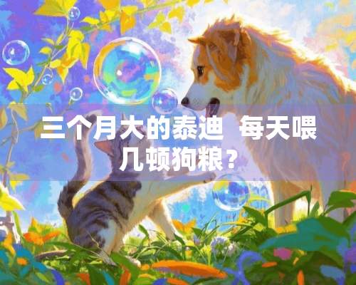 三个月大的泰迪  每天喂几顿狗粮？