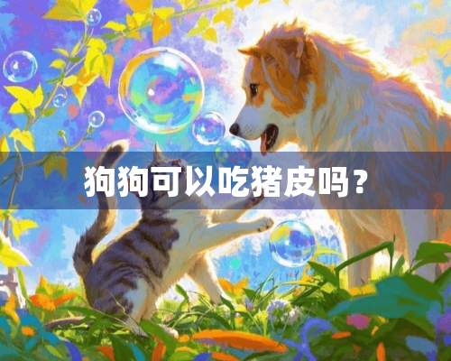 狗狗可以吃猪皮吗？