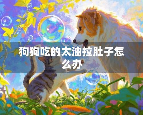 狗狗吃的太油拉肚子怎么办