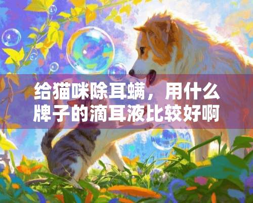 给猫咪除耳螨，用什么牌子的滴耳液比较好啊