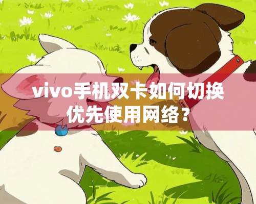 vivo手机双卡如何切换优先使用网络？