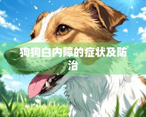 狗狗白内障的症状及防治