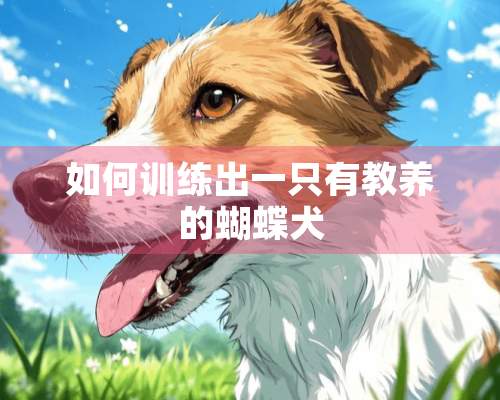 如何训练出一只有教养的蝴蝶犬