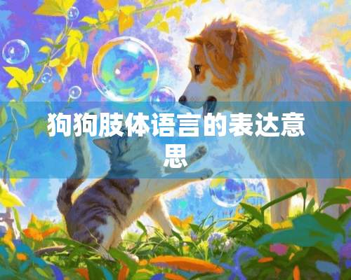 狗狗肢体语言的表达意思