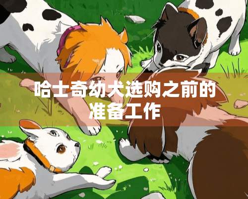 哈士奇幼犬选购之前的准备工作